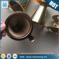 Gotejador do café do aço inoxidável / gotejador do cone / derramar sobre o gotejamento do café com cor dourada cor-de-rosa